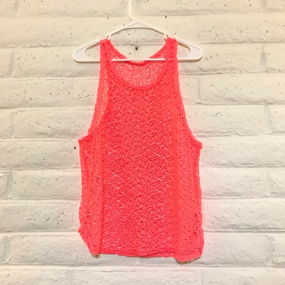 Mesh Cover Up Tank Top